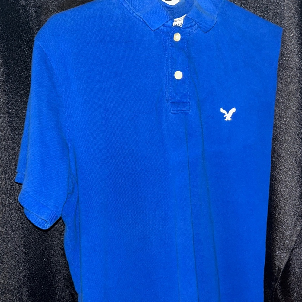 American Eagle Outfitters Royal Blue Polo Shirt